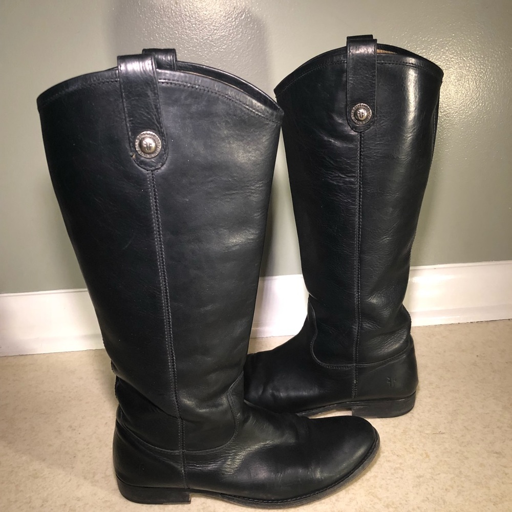 Frye Melissa Black Boots
